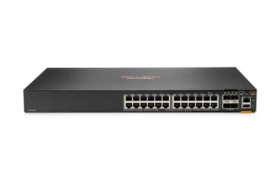 Produktbild von HPE Aruba Networking Aruba 6300F 24-port 1GbE & 4-port SFP56, Managed, L3, Gigabit Ethernet (10/100/1000), Rack-Einbau, 1U