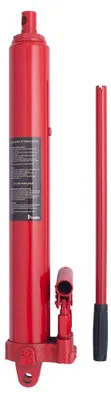Immagine prodotto di Cric idraulico a pistone lungo, capacità 8 tonnellate con pompa a doppio cilindro, raccoglitrice manuale di ciliegie con maniglia, sollevamento da garage/negozio e paranco di a motore, rosso