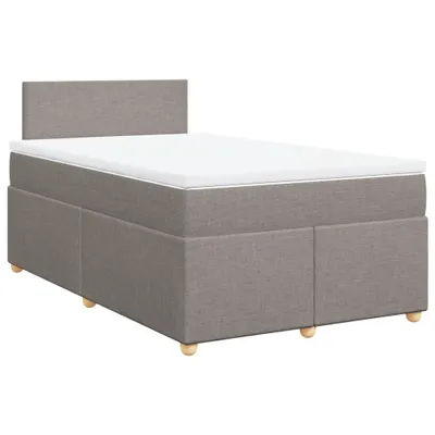 Produktbild von Boxspringbett mit Matratze Taupe 120x200 cm Stoff