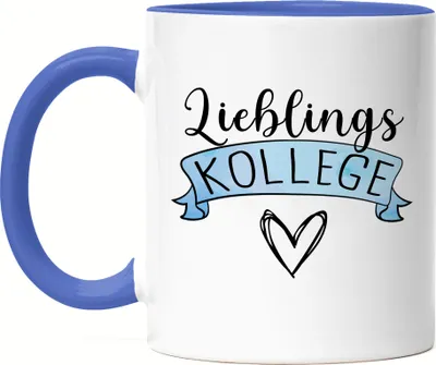 Produktbild von Lieblingskollegin Tasse Blau Arbeitskollegin Abschiedsgeschenk Rente Ruhestand Büro