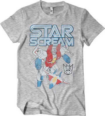 Produktbild von Starscream Washed T-Shirt - Medium - HeatherGrey