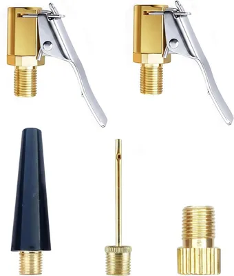 Productafbeelding van Ventieladapters - Set van 5 - Messing - Voor banden, ballen en matrassen