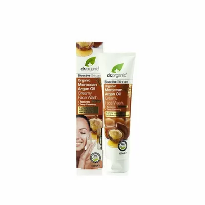 Produktbild von Dr Organic Moroccan Argan Oil Cream Face Wash 150ml