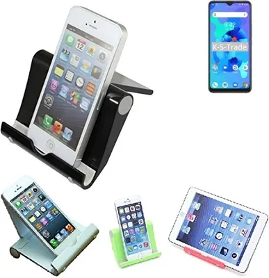 Produktbild von K-S-Trade Handy-Ständer kompatibel mit UMIDIGI A7 faltbarer Tischständer Smartphone Tablet Halterung Reise