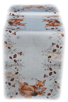 Produktbild von Tischdecke Tischläufer Druck Fuchs Herbst 40 x 140 cm