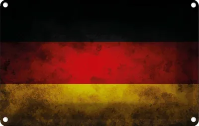 Produktbild von vianmo Blechschild 20x30 cm Deutschland Fahne Flagge Wappen
