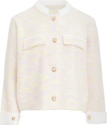 Produktbild von YASANNA damen strickjacke - wollweiss mehrfarbig, M
