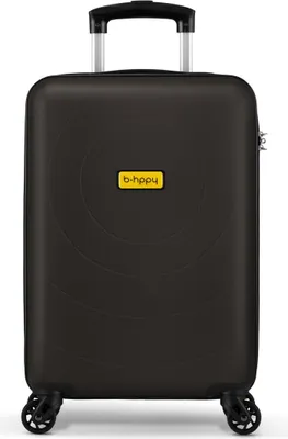 Produktbild von BHPPY Handgepäck koffer 53x35x20 cm, Hartschale Reisekoffer, Trolley mit Zahlenschloss, Reisekoffer handgepäck, Farbe Schwarz