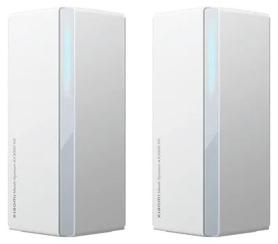 Productafbeelding van Xiaomi Mesh Systeem | AX3000 NE (2-stuk) | 802.11ax | 10/100/1000 Mbit/s | Ethernet LAN (RJ-45) poorten: 4 | Mesh-ondersteuning: Ja | MU-MIMO: Nee | Geen mobiele breedband