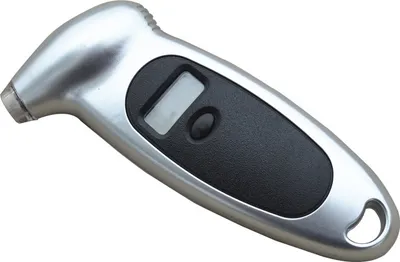 Image de Testeur de pression d'air numérique pour pneus de voiture, manomètre et baromètre à affichage LCD pour camion, moto et vélo Argent