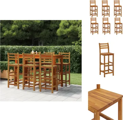 Produktbild von vidaXL Barhocker 6 Stk. Massivholz Akazie - Gartenstühle