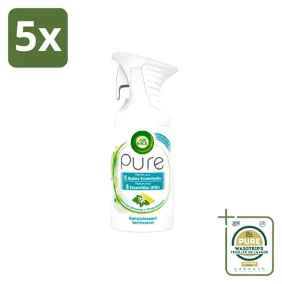 Produktbild von 5 x Air Wick Pure Raumspray - Citroenblüte - 250 ml - Vorratspackung - 5 Stücke