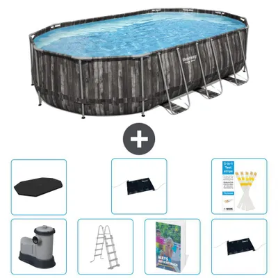 Produktbild von Bestway Power Steel Oval - 610x366x122 cm - 8-teilig  S562