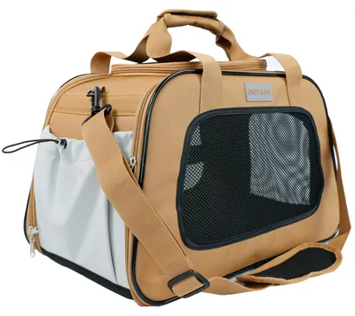 Obrázek produktu pro Mersjo Přepravka pro kočky a psy Explorer hnědá 31 x 49 x 28 cm