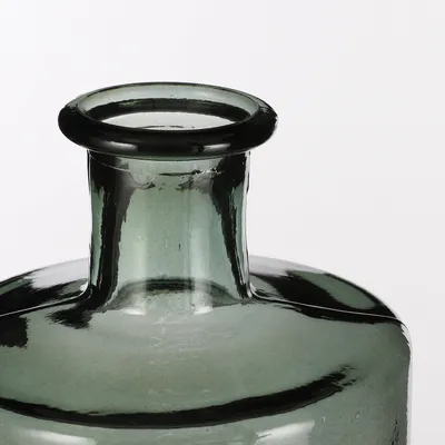 Obrázok produktu pre Sľudové dekorácie Guan sklenená fľaša - H40 x Ø15 cm - Recyklované sklo - Zelená