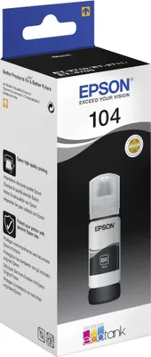 Obrázek produktu pro Epson EcoTank 104 - 70 ml - černá - originální - nádobka s inkoustem - pro EcoTank ET-2710, 2711, 2712, 2714, 2715, 2720, 2721, 2726, 4700, 4750
