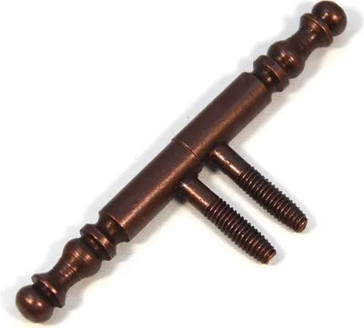 Produktbild von 8 Stück IHC Scharnier Einbohrbander mit Zierkopf Aufschraubband Turband Tur-Scharnier Bronze Höhe: 100mm