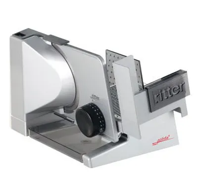 Produktbild von Ritter Solida 5 555.004 / 555.005 Elektrischer Allesschneider, Metallgehäuse, 150 Watt, Sicherheitsschalter