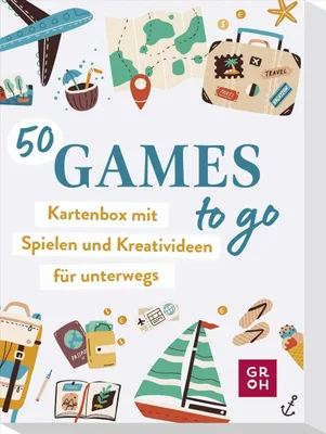 Produktbild von 50 Games to go - Kartenbox mit vielen Spielen und Kreativideen für unterwegs