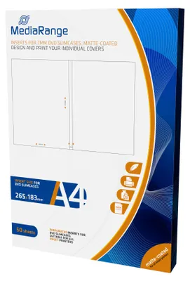 Produktbild von MediaRange MRINK122, Tintenstrahldrucker, A4 (210x297 mm), Matte, 50 Blätter, 130 g/m², Weiß