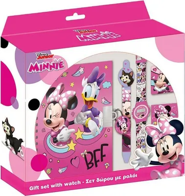 Obrázok produktu pre Pamiętnik z zamkiem Diakakis Myszka Minnie, zegar i długopis, wielokolorowy