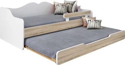Obrázok produktu pre Detská dvojposteľ BELLA2 180x80, biela-sonoma