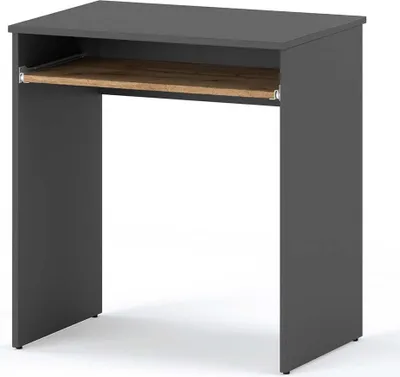 Zdjęcie produktu dla STIV Möbel | School Gaming Computer Desk Grey Wotan Oak 68 CM, z półką