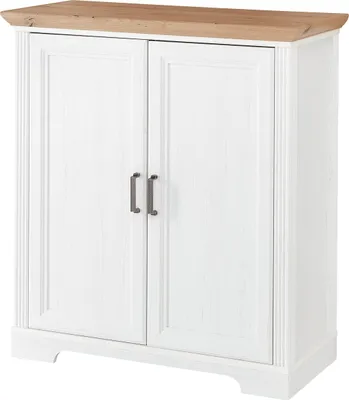 Produktbild von Kommode >JASMIN< (BxHxT: 93x102x41 cm) in Artisan/Weiß - 93x102x41cm (BxHxT)