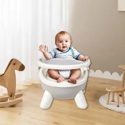 Produktbild von Essstuhl für Kleinkinder | Sitzerhöhung für den Esstisch | Mit Soundfunktion, doppeltem Tablett und vielseitigem Babyzubehör zum Essen und Spielen