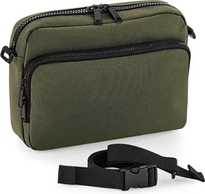 Immagine prodotto di BagBase BG242 | Modulr 2 Litre Multipocket, 26 x 19 x 7 cm - Colore: Verde militare - Dimensioni: 26 x 19 x 7 cm