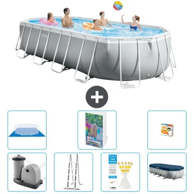 Immagine prodotto di Piscina ovale Prism Frame - 610x305x122 cm - 8 pezzi  S568