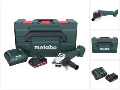 Obrázek produktu pro Metabo W 18 7-125 Akumulátorová úhlová bruska 18 V 125 mm + 1x akumulátor 4,0 Ah + nabíječka + metaBOX