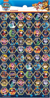 Produktbild von 1 Bogen Paw Patrol Mighty Pups Mini Papier Sticker