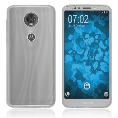 Produktbild von PhoneNatic Case kompatibel mit Motorola Moto E5 Plus - Crystal Clear Silikon Hülle transparent Cover