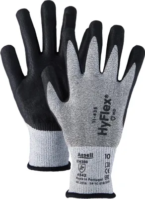 Image de Gant Ansell HyFlex 11-435, taille 11, noir/gris chiné