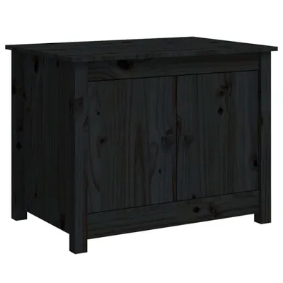 Immagine prodotto di Tavolino nero 71x49x55 cm in legno di pino massiccio