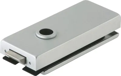 Produktbild von DORMA Glastür-Schloss Studio Classic unversperrbar, für Glas 8-10mm, 10.002, Alu silber eloxiert