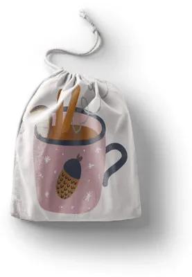 Immagine prodotto di Borsa riutilizzabile in cotone per la spesa, con coulisse