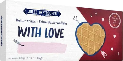 Produktbild von Jules Destrooper Feine Butterwaffeln 'With Love' 100g