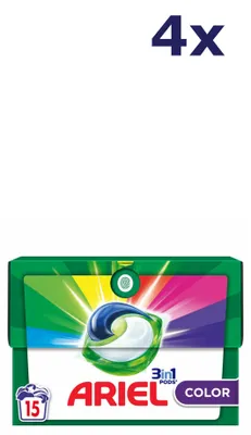 Produktbild von 4x Ariel Pods 3in1 - 15sc295.5gr - color