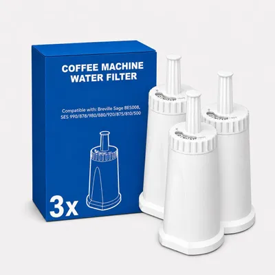 Produktbild von Wasserfilter Ersatz für Sage Kaffeevollautomat, 3 Stück Ersatz für Sage Barista Express Pro Wasserfilter, Water Filter für SES810/SES880/SES920/SES980