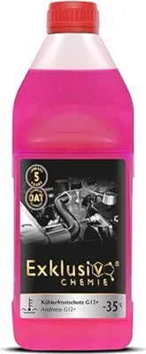 Produktbild von Exklusiv Chemie G12+ Kühlerfrostschutz bis -35° - 1000ml - 5 Jahre | Kühlflüssigkeit Auto | G12 Kühlmittel Auto Pink | Gebrauchsfertig
