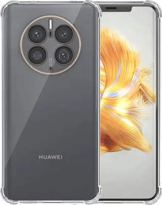 Immagine prodotto di Smartphonica Custodia per telefono adatta a Huawei Mate 50 Pro trasparente antiurto - Custodia Backcover antiurto in TPU SIlicone con paraurti trasparente
