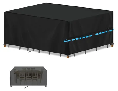 Obrázok produktu pre Ochranný obal na záhradný nábytok, rozmery 240 x 140 x 90 cm, vodeodolný a s UV ochranou