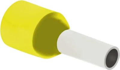 Obrázok produktu pre Koncovky vodičov DIN 46228 časť 4 izolované, veľkosť N, farebné označenie DIN prierez 6 mm² žltá – 1 kus