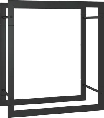 Produktbild von Brennholzregal Mattschwarz 50x28x56 cm Stahl