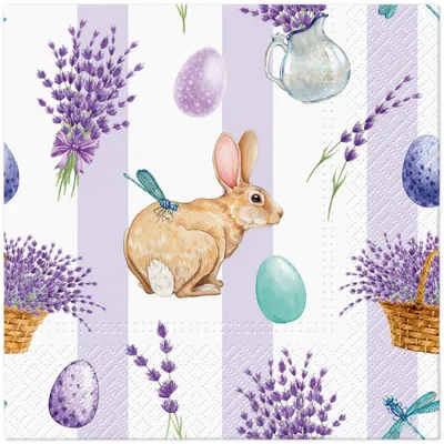Produktbild von Servietten 33x33 cm - Lavender Egg