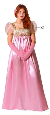 Immagine prodotto di Costume da donna Atosa, rosa, taglia M-L; costume da bambino, rosa, taglia M-L