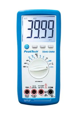 Obrázok produktu pre Digitálny multimeter PeakTech P3340 4000 počítadiel 600V AC/DC 10A AC/DC Automatický rozsah