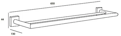 Produktbild von Dietsche Dopp. Handtuchhalter 65 x 10 75 x 10, 754510